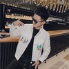 网红痞帅炸街外套男精神小伙韩版潮流个性帅气百搭夹克春秋装上衣休闲韩版修身夹克 商品缩略图0