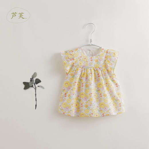 【马克珍妮 芦芙系列】夏装新款 女童清新碎花小衫220885 商品图2