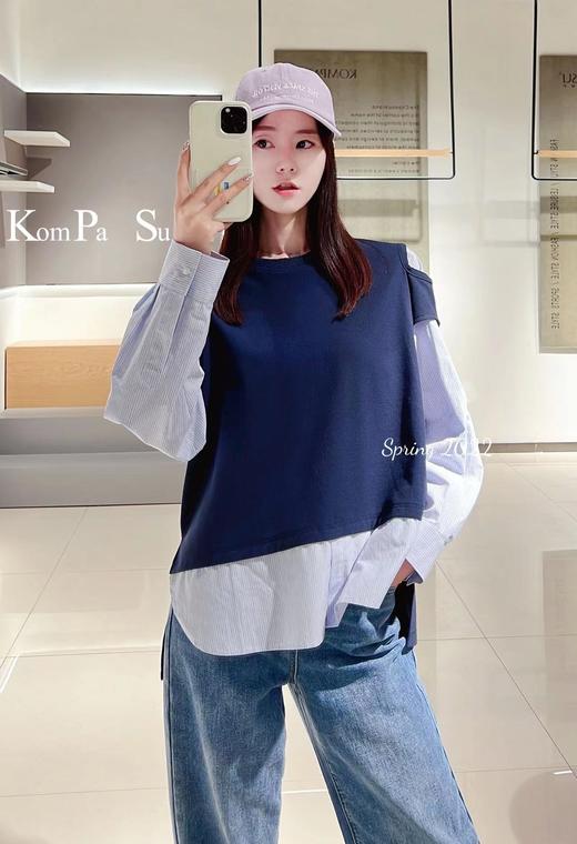 卡帕苏时尚个性拼接卫衣 K111019 商品图0