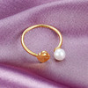 子佩集S925银珍珠戒指【XXJZ036】金色2202 商品缩略图0