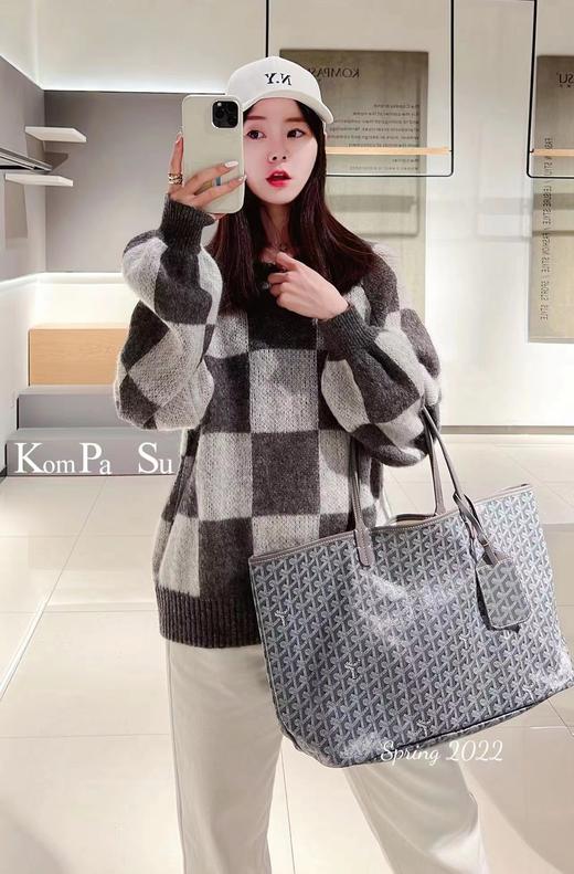 卡帕苏棋盘格毛织衫 K127030 商品图1