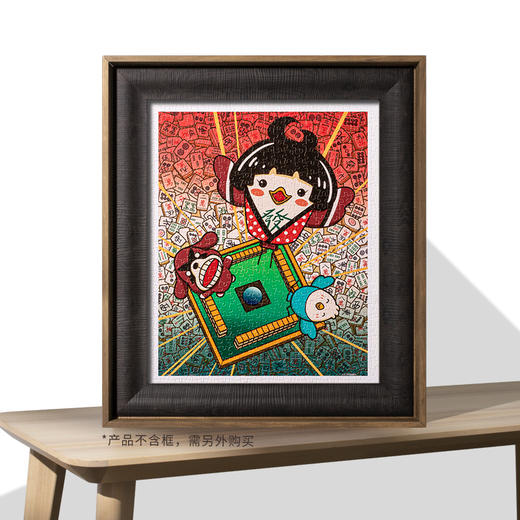 【折扣商品 不退不换】500片 平面拼图 塑料拼图 H2799 麻雀小七系列-寻找发财，好运常来 商品图2