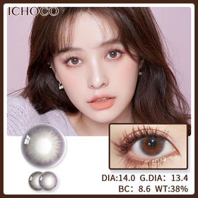 Darrens ichoco IY206幻城紫 美瞳14.0mm【均送盒+护理液一瓶】