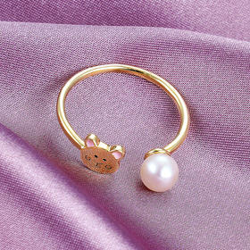 子佩集S925银珍珠戒指【XXJZ034】镀金2202