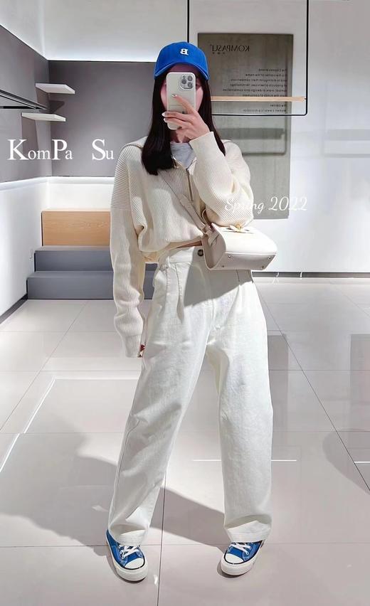 卡帕苏慵懒风短款针织衫 K117007 商品图2