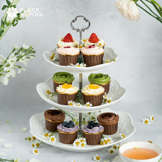 【9-15人份套餐】2磅莫奈花园/莓果红丝绒 + 杯子蛋糕12枚装  （需提前5小时预定） 商品图1