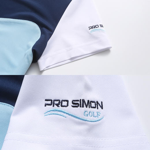 BLS-305A（PROSIMON高尔夫女款春夏短袖拼接翻领Polo衫） 商品图3