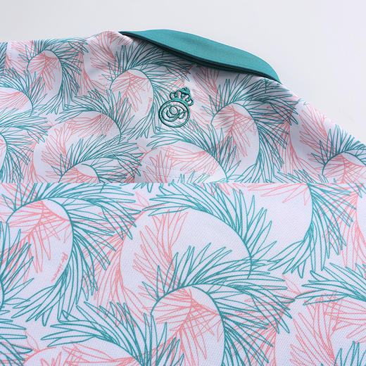 BLS-308A（PROSIMON高尔夫女款春夏短袖印花拼接翻领Polo衫 商品图3