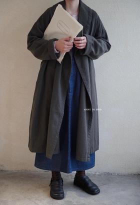 （4折）ORDINARY FITS 灰/黑长外套