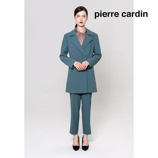 皮尔卡丹女装风衣春款法式复古气质收腰通勤风衣外套P1304G1985G0
 商品图0