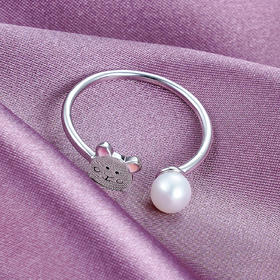 子佩集S925银珍珠戒指【XXJZ034】银色2202