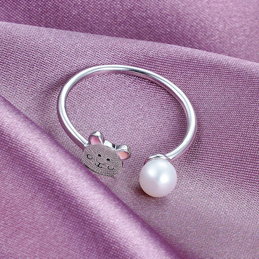 子佩集S925银珍珠戒指【XXJZ034】银色2202 商品图0