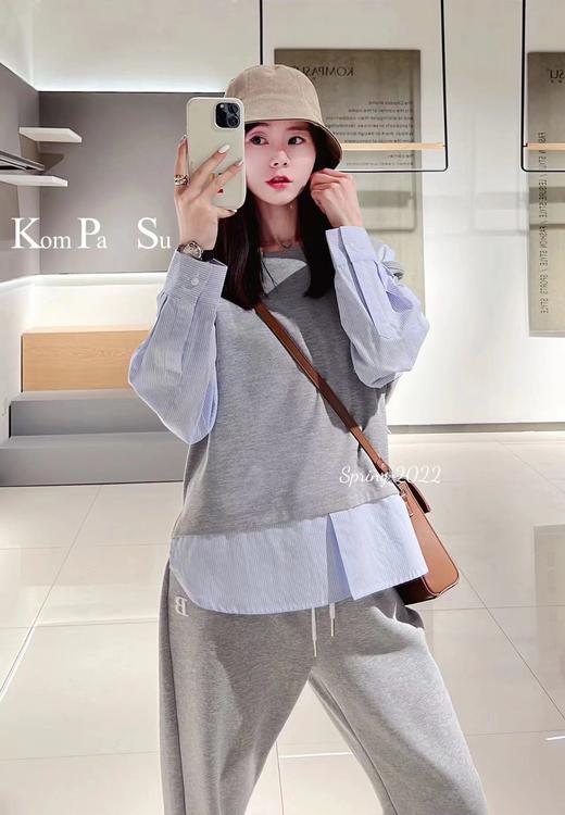 卡帕苏时尚个性拼接卫衣 K111019 商品图4