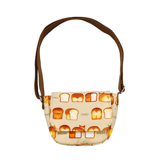 HUJI祤集Flap斜挎包插画面包柯基 商品图3