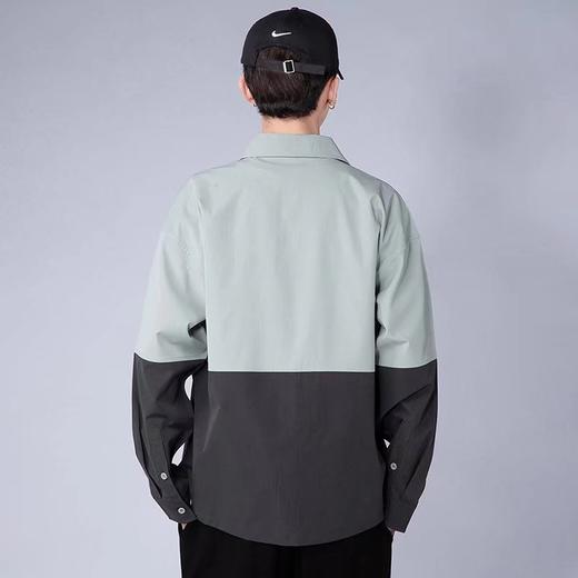 长袖衬衫男士2022秋季新款韩版潮流宽松休闲工装商务上衣男 商品图4