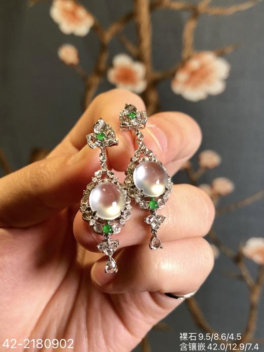 42-2180902，玻璃蛋面耳坠。具体价格微信咨询 商品图3