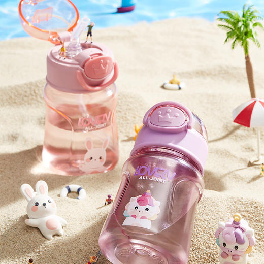 alljoint夏威夷系列吸管杯380ml  Tritan材质 不含PBA 婴幼儿可用，不漏水不呛水，可拆卸大口径，好清洁 商品图2