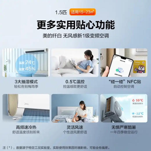 美的（Midea）空调KFR-35GW/N8MWA1纤白 商品图13