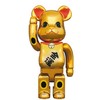 Bearbrick 电镀招财猫 金运三代 红耳 400% 商品缩略图0