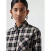 国内现货 Burberry巴宝莉女士黑粉格纹衬衫 单穿或搭配在里面都很漂亮，粉色格纹底 商品缩略图3
