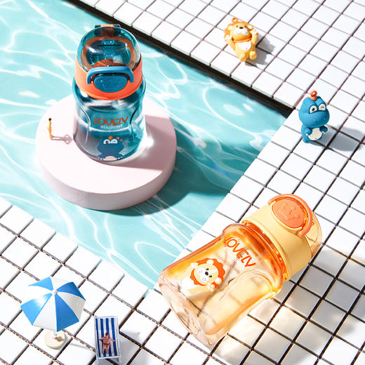 alljoint夏威夷系列吸管杯380ml  Tritan材质 不含PBA 婴幼儿可用，不漏水不呛水，可拆卸大口径，好清洁 商品图0