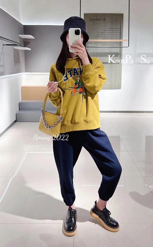 卡帕苏亮色卡通图案帽衫 K111110 商品图2