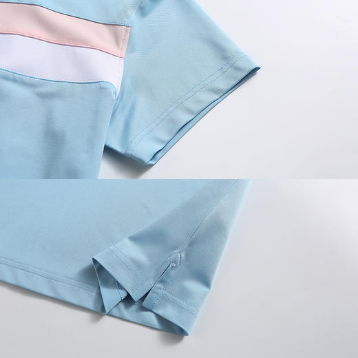 BLS-307A（PROSIMON高尔夫女款春夏短袖数码印花拼接翻领Polo衫 商品图3