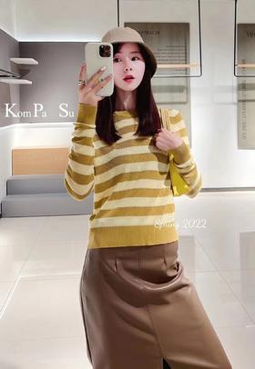 卡帕苏条纹打针织底衫 KB127029