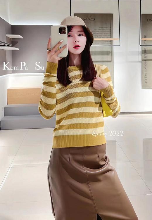 卡帕苏条纹打针织底衫 KB127029 商品图0