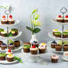 【16-25人份套餐】3磅莫奈花园/莓果红丝绒 + 杯子蛋糕24枚装  （需提前24小时预定） 商品缩略图0