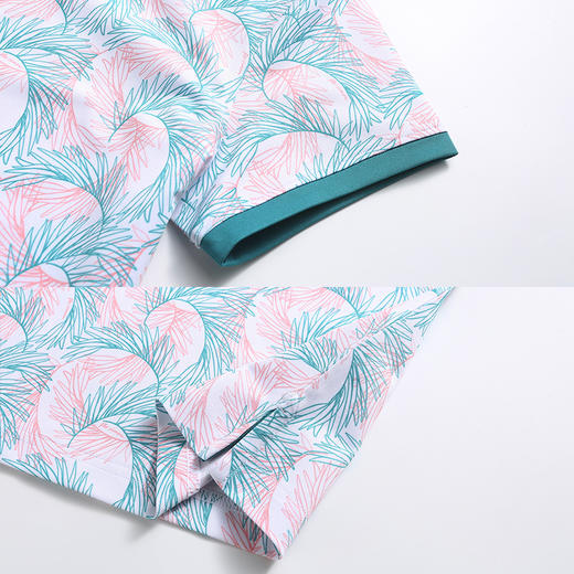 BLS-308A（PROSIMON高尔夫女款春夏短袖印花拼接翻领Polo衫 商品图4