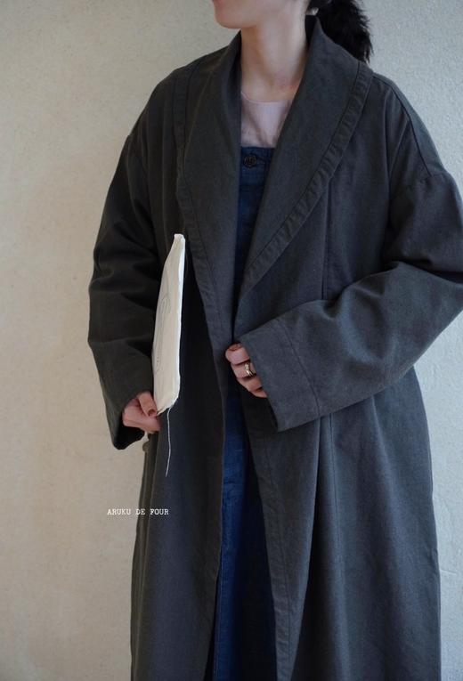 （4折）ORDINARY FITS 灰/黑长外套 商品图2