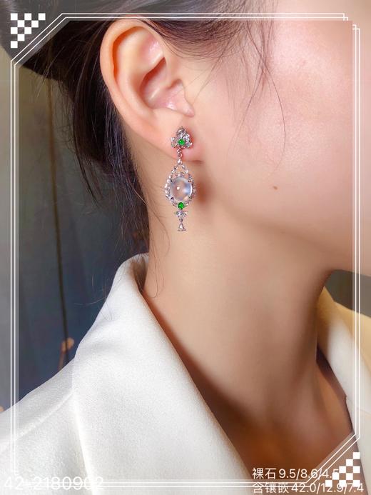 42-2180902，玻璃蛋面耳坠。具体价格微信咨询 商品图4