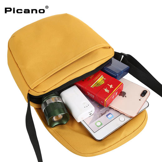 皮卡诺帆布包235小号PICANO单肩包潮牌斜挎包邮差包潮流时尚街头休闲小包背包 商品图3