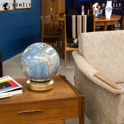 宏微地球地球仪摆件书房客厅样板间办公室装饰品商务开业乔迁礼品 商品图2