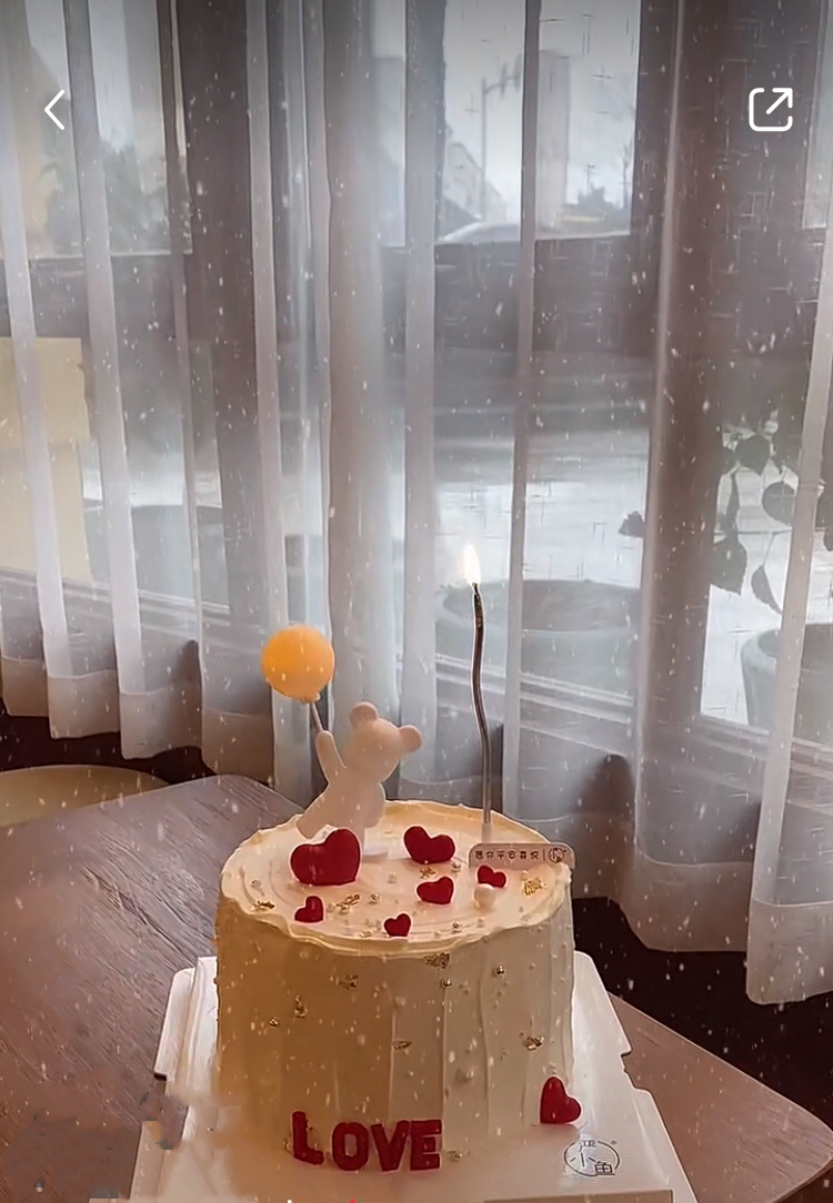 告白小熊蛋糕（可做4寸）