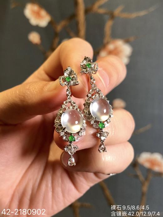 42-2180902，玻璃蛋面耳坠。具体价格微信咨询 商品图0