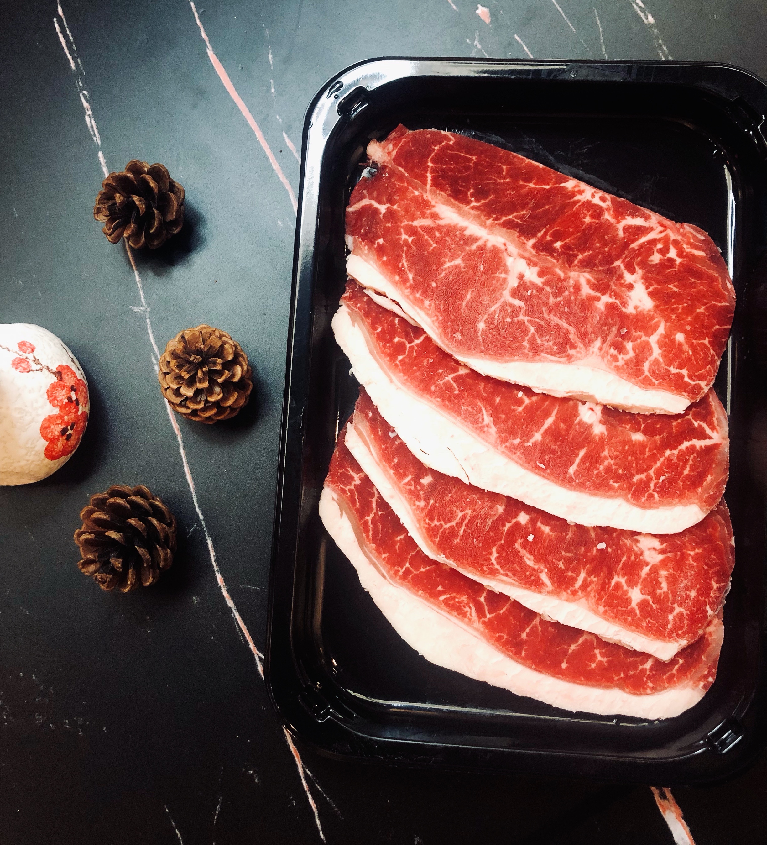 谷饲板腱牛肉烤肉切片150克