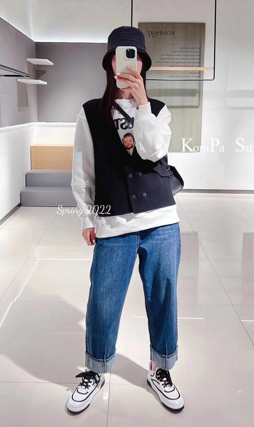 卡帕苏九分直筒牛仔裤 K125017 牛仔蓝 商品图0