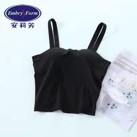 安莉芳新品带罩杯无钢圈背心短款吊带女秋冬打底上衣EB00382 499