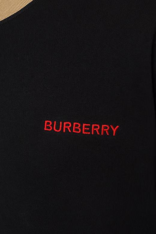 Burberry巴宝莉 红色男款经典刺绣logo套头卫衣 走秀款 商品图3