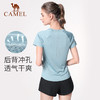 骆驼瑜伽服套装女夏季跑步服透气宽松健身服短袖速干衣显瘦运动服 YF52252005 商品缩略图2