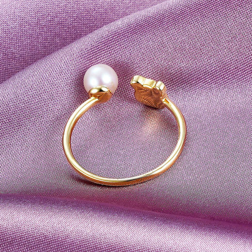 子佩集S925银珍珠戒指【XXJZ034】镀金2202 商品图1