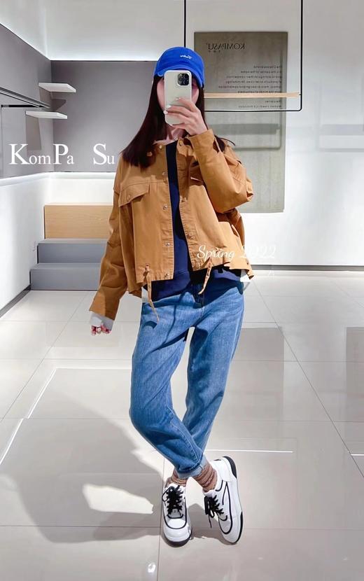 卡帕苏宽松短板纯棉外套 K122059 商品图2