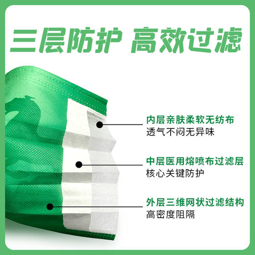 【甘肃省博物馆&读者】文创口罩 一次性医用文创口罩 商品图1