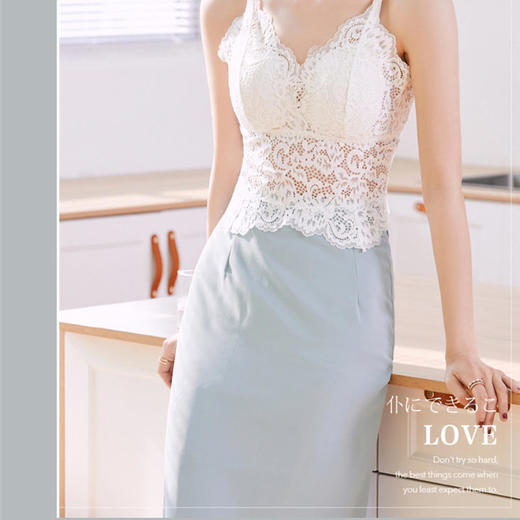 【法式轻奢优雅】唐娜米娜美背蕾丝内衣法式露背文胸无钢圈裹胸抹胸性感小吊带 商品图2