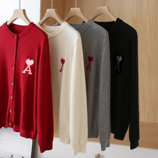 恒源祥爱心羊毛开衫 商品图1