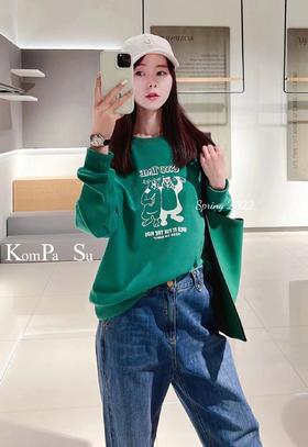 卡帕苏简洁亮色卫衣 KB111013