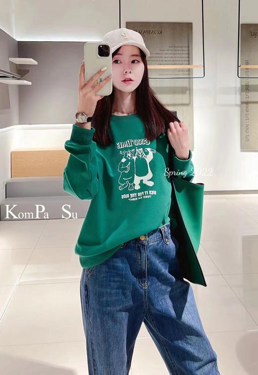 卡帕苏简洁亮色卫衣 KB111013 商品图0