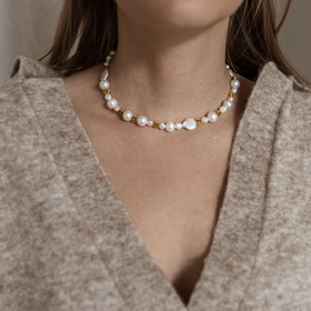 北京仓｜Wald Berlin-Smilie Dude-笑脸 珍珠 项链［德国设计师］